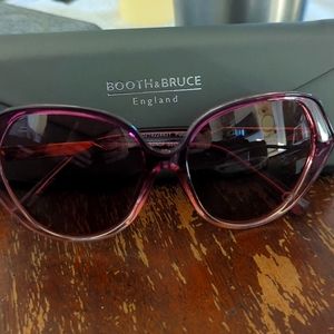 NWOT Unique Designer Ombre Sunglasses Light Brown to Purple